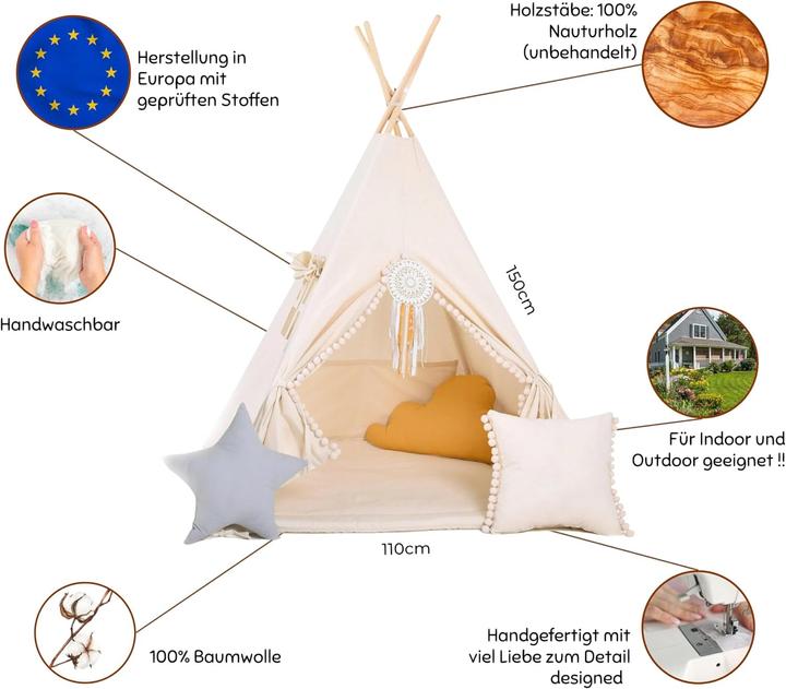 Produktbild Golden Kids Teepee Tipi Set