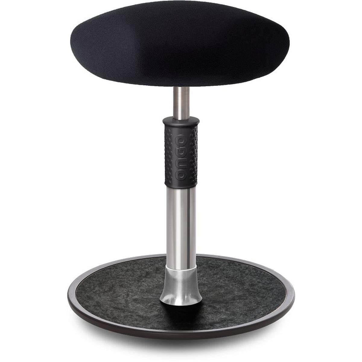 Ongo, Bürostuhl, Sitz- Stehhocker Free Regular Triangel Gestrick schwarz chrom /schwarz