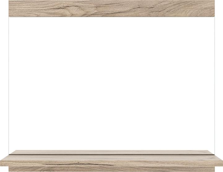 Produktbild En.Casa Badezimmerspiegel Krildihana 60x50x12 cm Eicheoptik