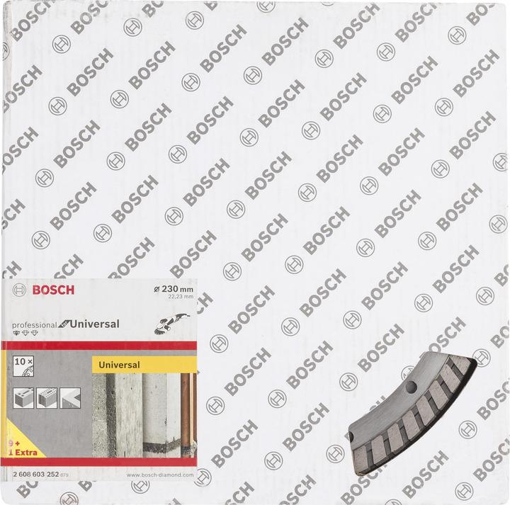 Produktbild Bosch Professional Zubehör Diamanttrennscheibe Standard for Universal Turbo, 230x22,23x2,5x10 mm, 10er-Pack