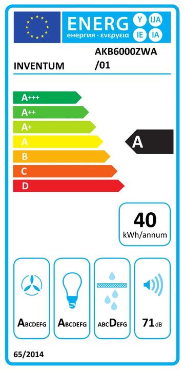 Energie-Label Inventum AKB6000ZWA (AKB6000ZWA)
