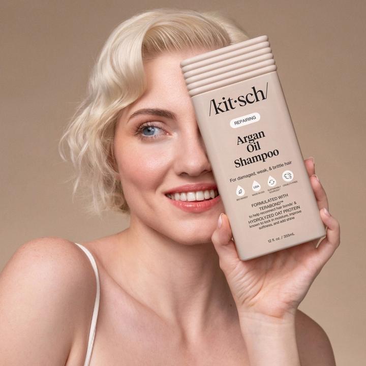 Produktbild Kitsch Arganöl Shampoo Reparierend (Flüssiges Shampoo, 355 ml)