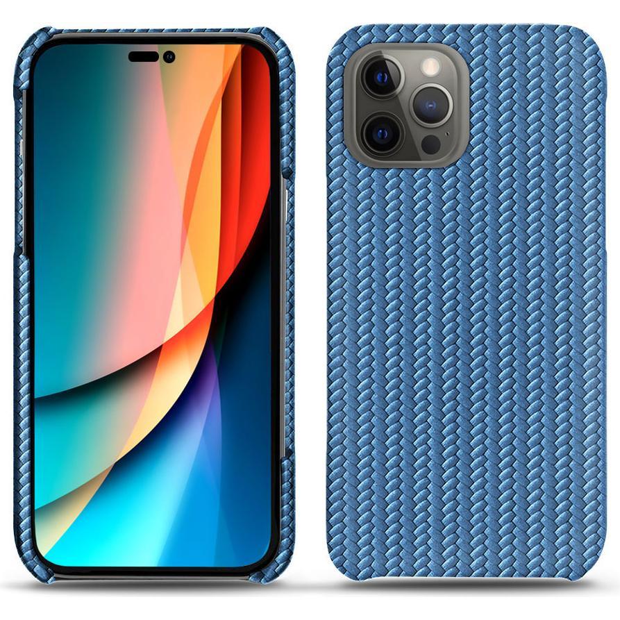 Noreve Lederschutzhülle (Apple iPhone 14 Pro), Smartphone Hülle, Blau