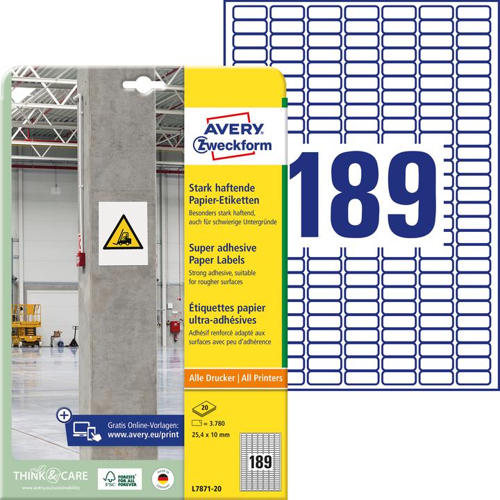 Actual product image Avery Paper labels