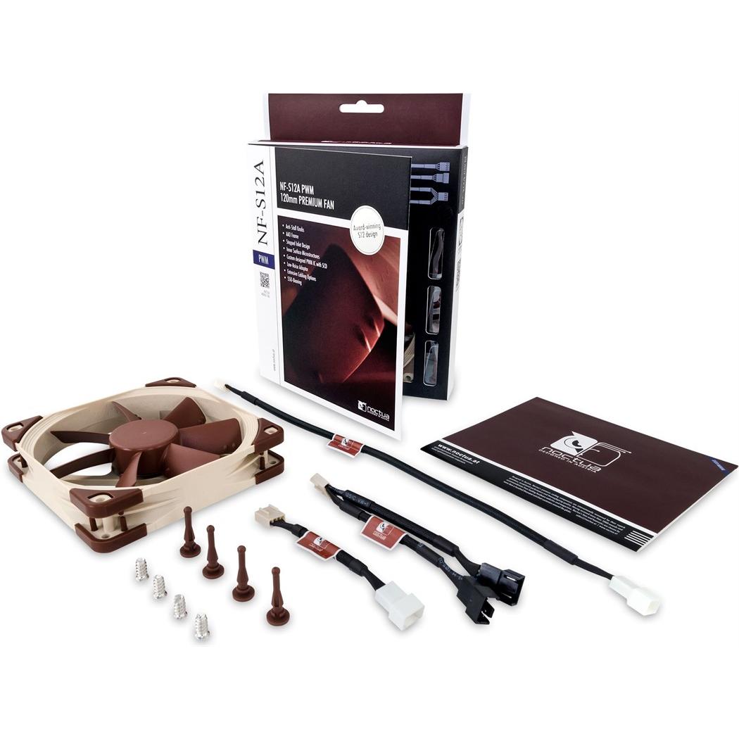 Thumbnail - Noctua Nf-S12a Pwm (120 mm, 1 x), PC Lüfter, Braun