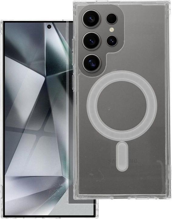 Actual product image 4Kom Back panel cover OEM CLEAR MAG COVER case compatible with MagSafe for SAMSUNG S22 transparent (Samsung Galaxy S22+)