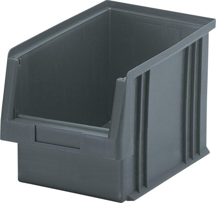 Produktbild LA-KA-PE Sichtlagerkasten PLK L330xB213xH200mm PP grau