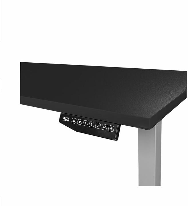 Actual product image Contini höhenverstellbarer Bürotisch 180 x 80 cm schwarz / Gestell grau (180 x 80 cm)