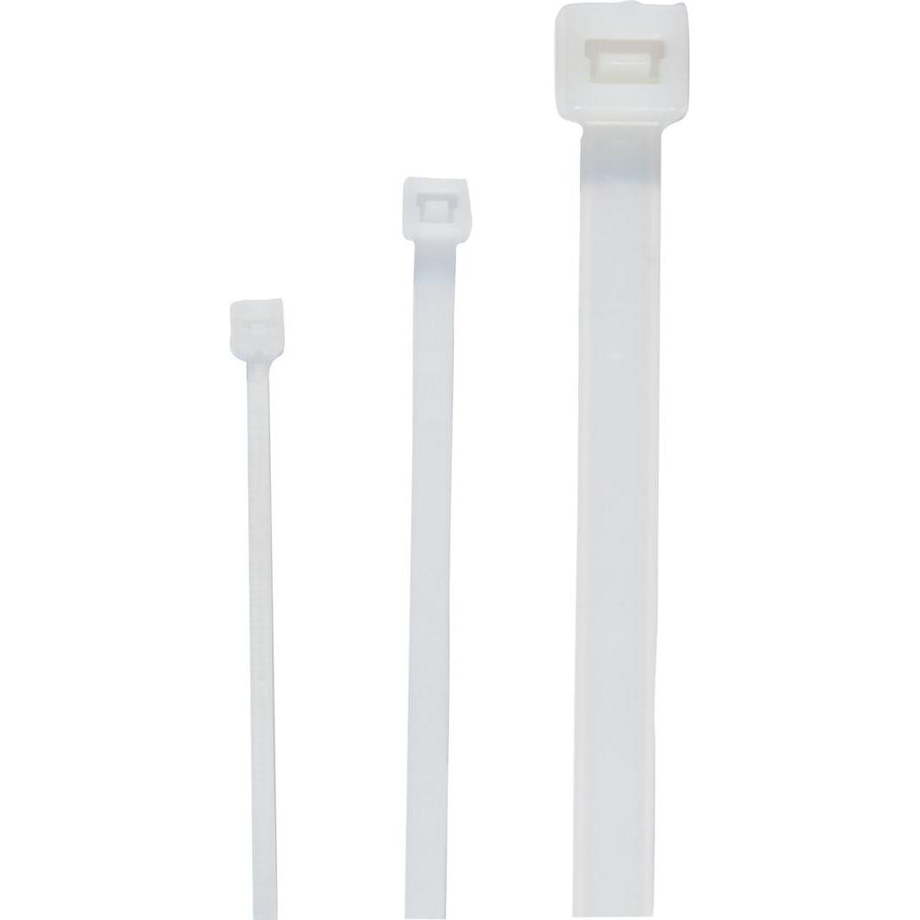 Cimco, Kabelbinder, Kabelbinder naturfarbig (Kunststoffkabelbinder, 200 mm, 100 Stk.)