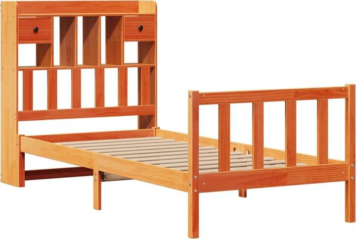 Produktbild vidaXL Bett mit Regal (140 x 200 cm)