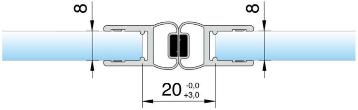 Actual product image Pauli+Sohn Magnetic shower door seals