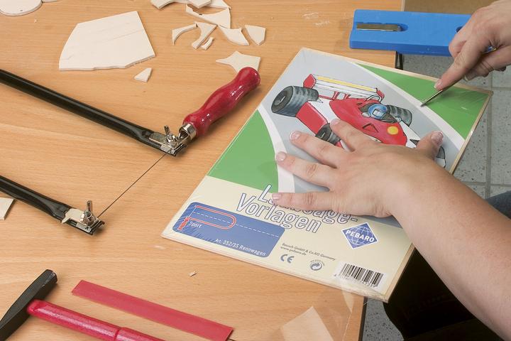 Produktbild Pebaro Laubsägevorlage Müllwagen