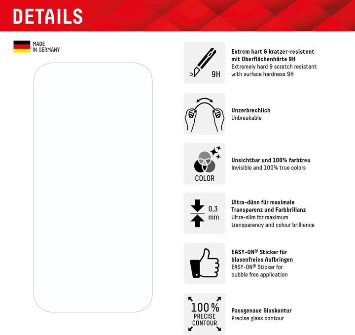 Produktbild Displex Smart Glass (1 Stück, Apple iPhone 15 Plus, Apple iPhone 15 Pro Max)