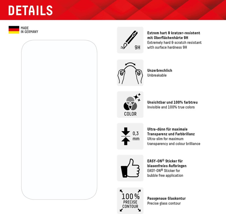 Produktbild Displex Smart Glass (1 Stück, Apple iPhone 15 Plus, Apple iPhone 15 Pro Max)