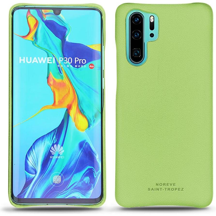 Thumbnail - Noreve Lederschutzhülle (Huawei P30 Pro), Smartphone Hülle, Grün