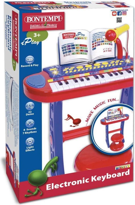 Immagine prodotto Bontempi Tastiera elettronica con microfono e sgabello