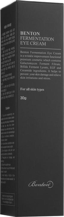 Image du produit Benton Crème pour les yeux Fermentation 30 ml (Crème pour les yeux, 30 ml, Nuit, Journée)