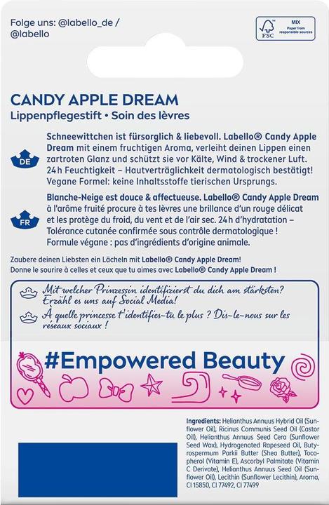 Produktbild LABELLO Schneewittchen Candy Apple Dream Lip (Lippenpflege Stick)
