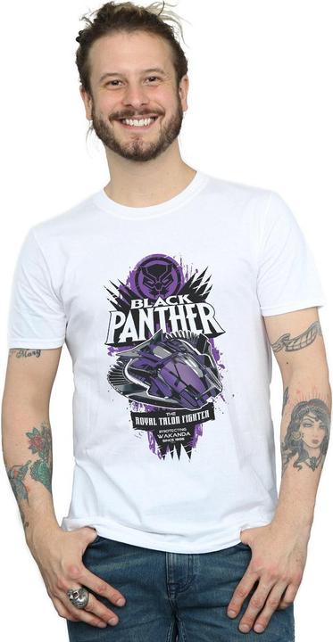 Actual product image Mens Black Panther Talon Fighter Badge T-Shirt (3XL)