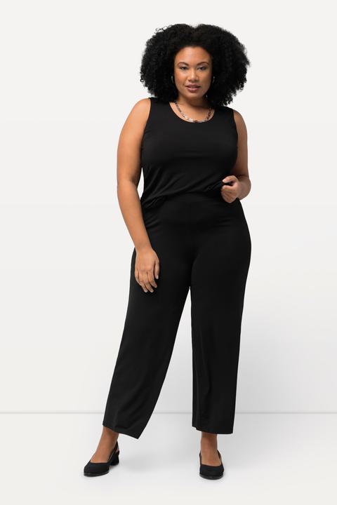 Produktbild Ulla Popken Jerseyhose, weites Bein, Elastikbund, bis Gr. 66/68 (54, 56)
