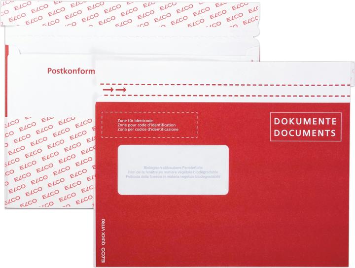 Actual product image Elco Quick Vitro Paper Document Pockets Documents/Documents postal compliant (C5, 250 Piece)