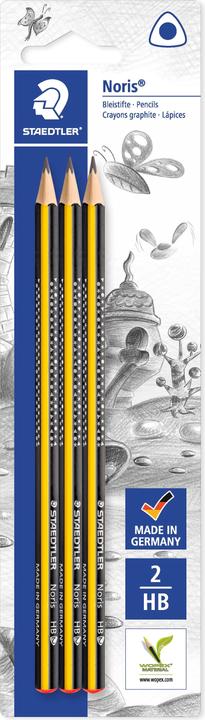 Actual product image Staedtler Pencil Noris HB x3 blister card (HB, 3x)