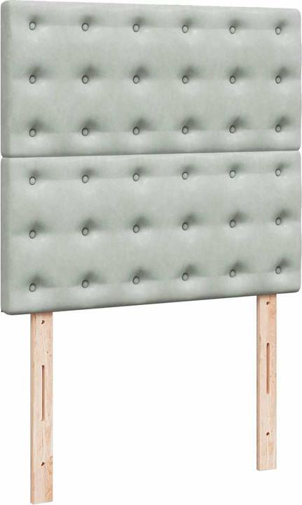 Immagine prodotto vidaXL Letto ottomano con materassi rosa 200x200 cm in velluto (200 x 200 cm)