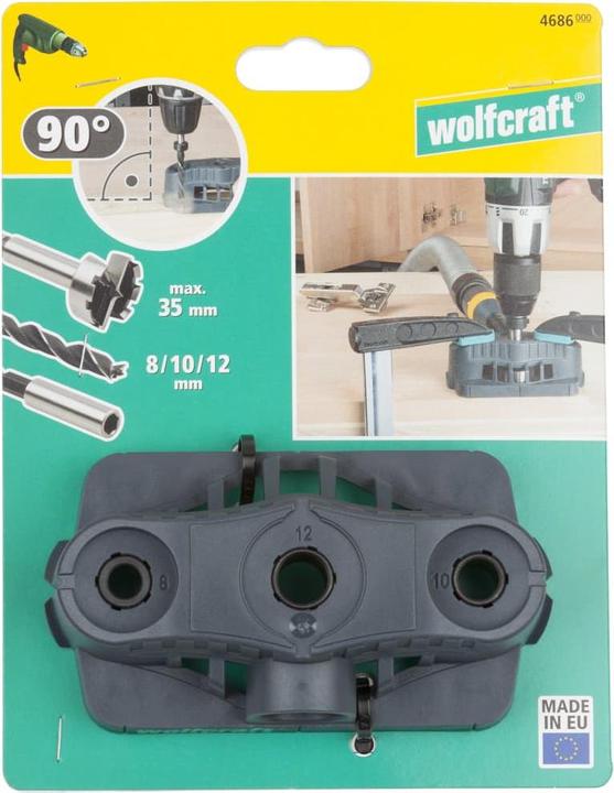 Actual product image wolfcraft wolfcraft 1 mobile Bohrhilfe Forstnerbohrer (8, 10, 12 mm)