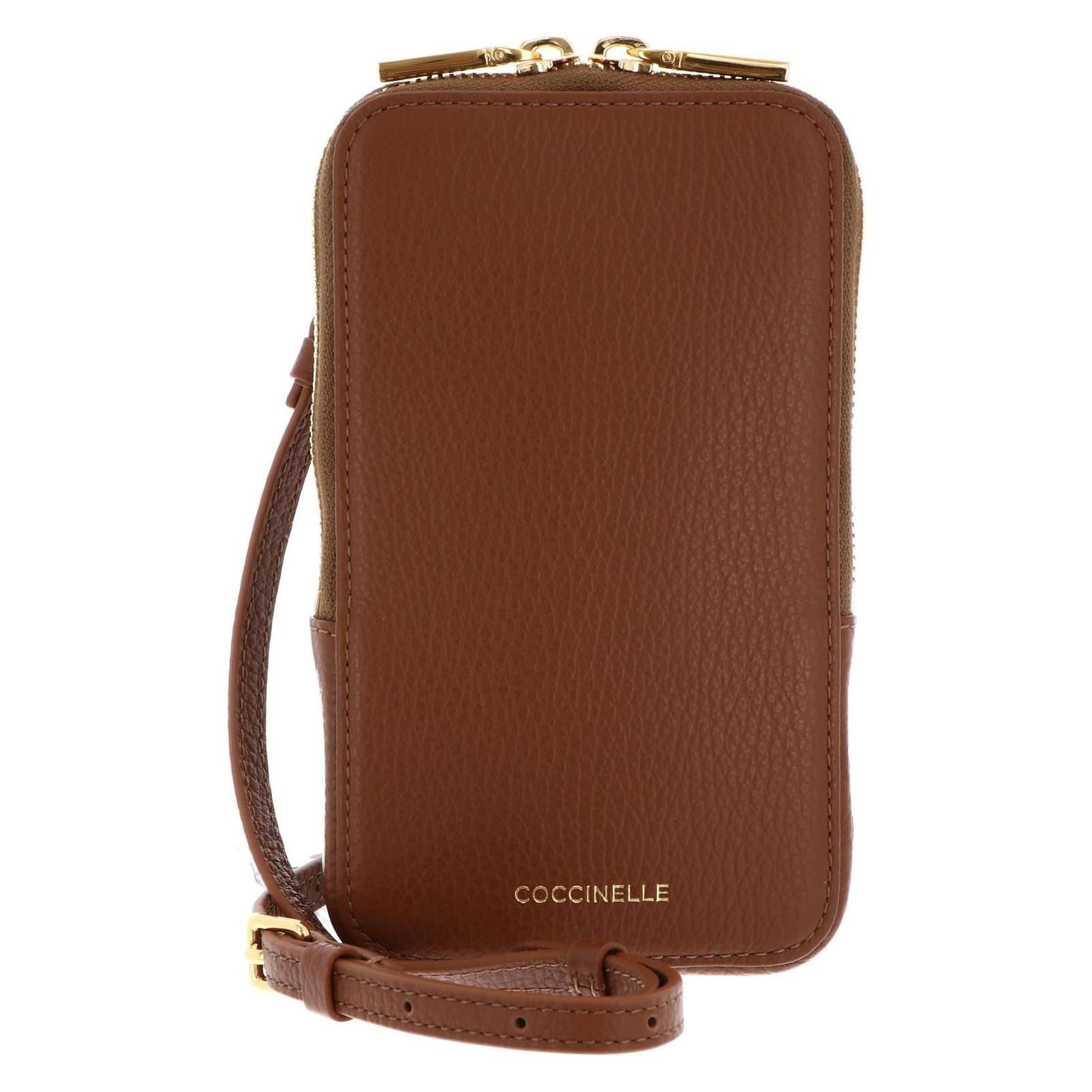 Coccinelle, Damen, Handtasche, Flor Hi-Tech Phone Bag, Braun