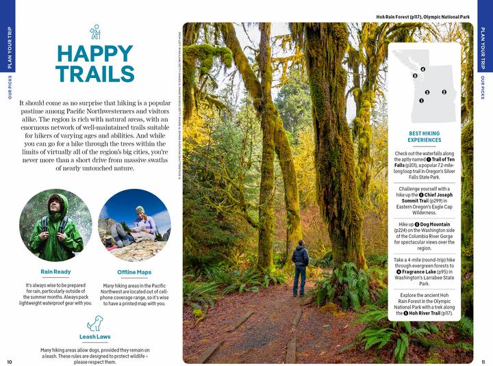 Image du produit Washington, Oregon & the Pacific Northwest (Anglais, Amy Sung, Bianca Bujan, Brandon Fralic, Britany Robinson, La planète solitaire, Leslie Hsu Oh, Leviton Alex, Margot Bigg, Michael Kohn, 2024)