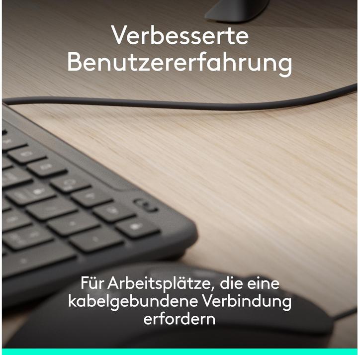 Actual product image Logitech MK620 Combo for Business (Swiss, Cable)