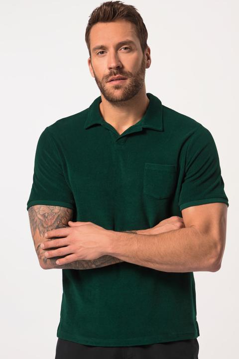 Image du produit JP1880 Polo en tissu éponge. Manches courtes et col cubain. (7XL)