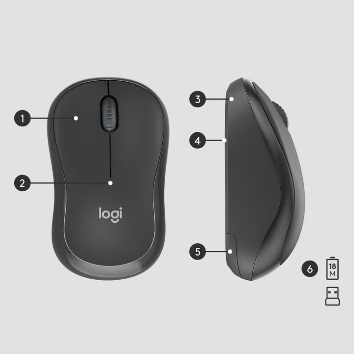 Actual product image Logitech MK295 Silent (Eng. Int., Wireless)