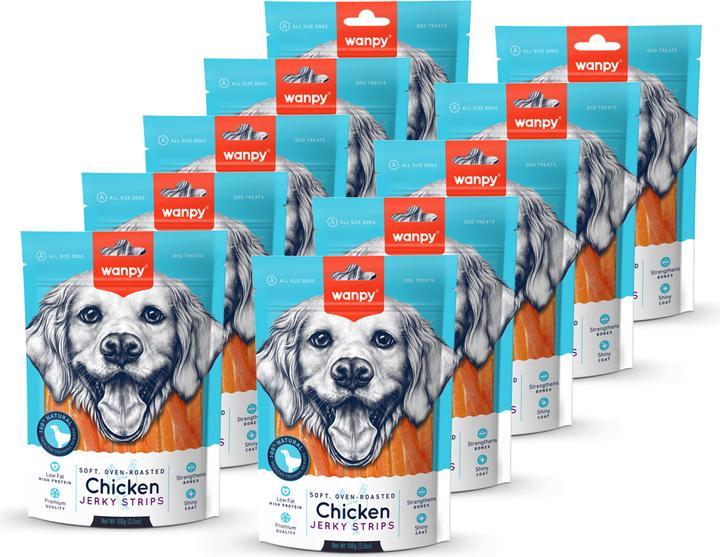 Produktbild Wanpy Soft Oven-Roasted Chicken Jerky Strips (1 Stk., 117 g)