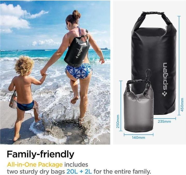 Immagine prodotto Spigen A630 UNIVERSALUS VANDENIUI ATSPIRUS KREPŠIS Juodas (20 l)