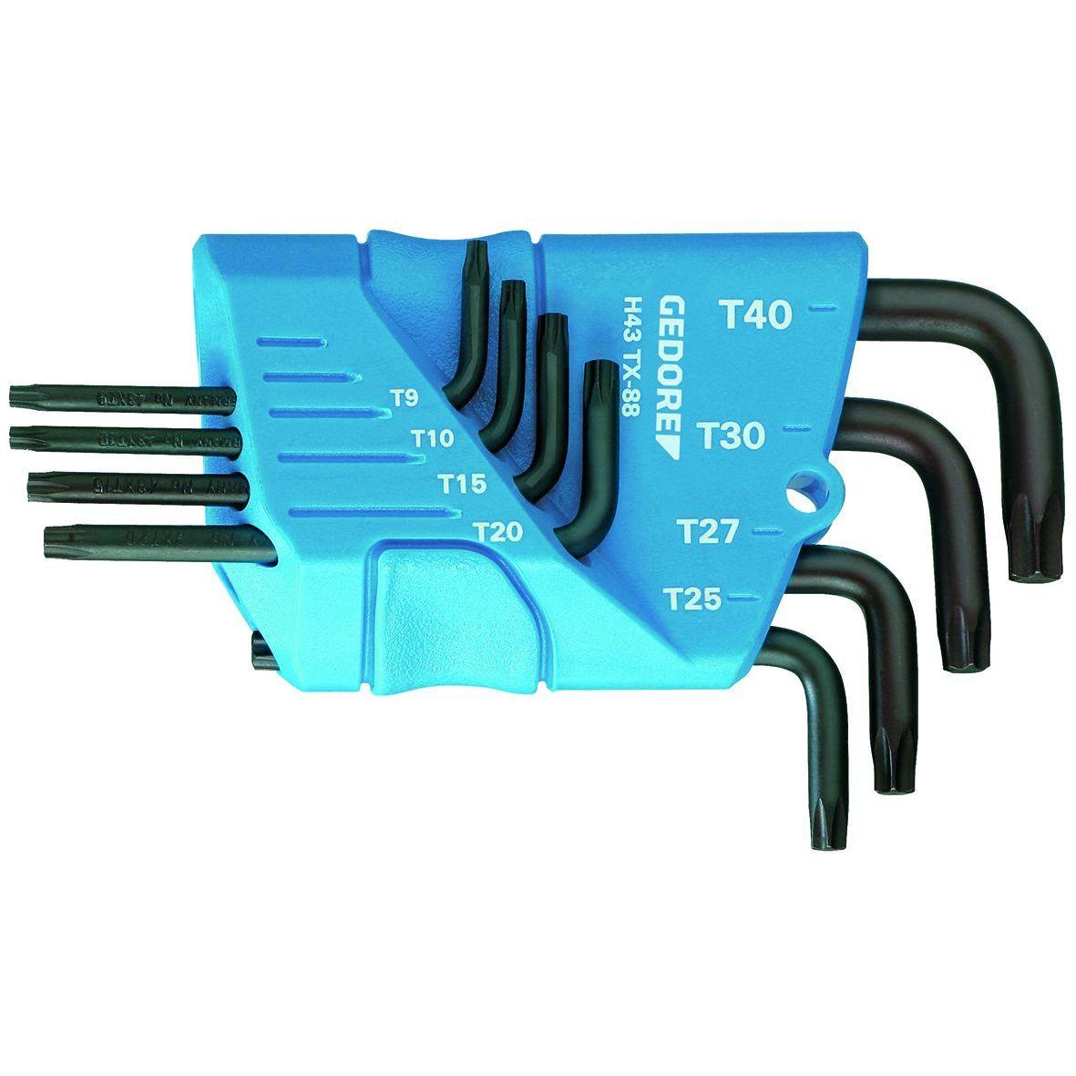 Thumbnail - Gedore, Schraubenzieher, H 43 TX-08 Winkelschraubendreher-Satz im Halter 8-teilig TX T10-T45 (Torx (TX))