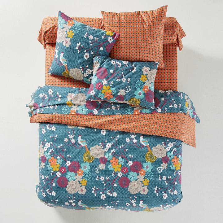 Immagine prodotto La Redoute Interieurs Miss China Bleu Canard (Oberleintuch, 270 x 290 cm)