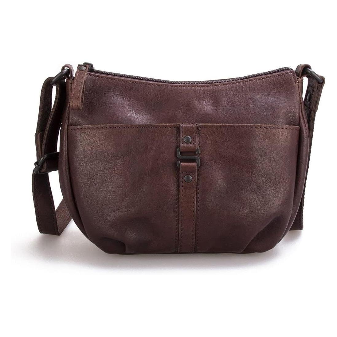 Spikes & Sparrow, Vrouwen, Handtas, Leren Crossbodytas Sedona, Bruin