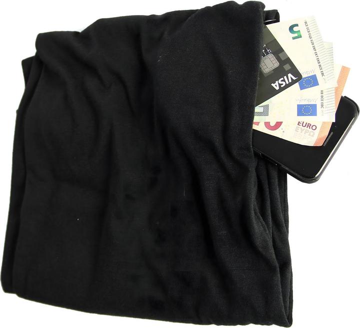 KH Security Sciarpa rotonda con tasca con zip nascosta