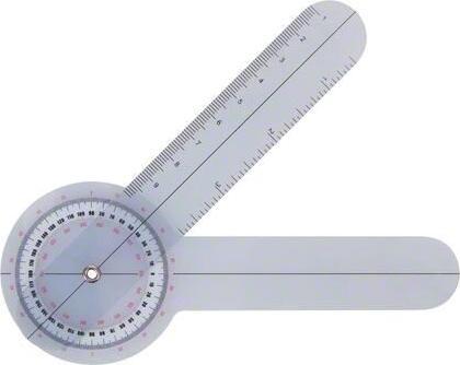 Fispo Goniometer Winkelmesser, Schenkellänge 15 cm