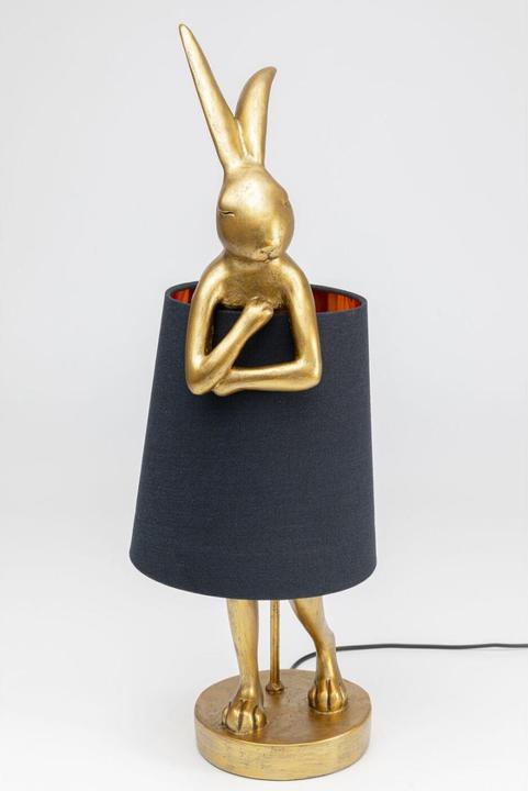 Image du produit Kare Design Lampe de table Animal Rabbit or/noir 68cm (E14)