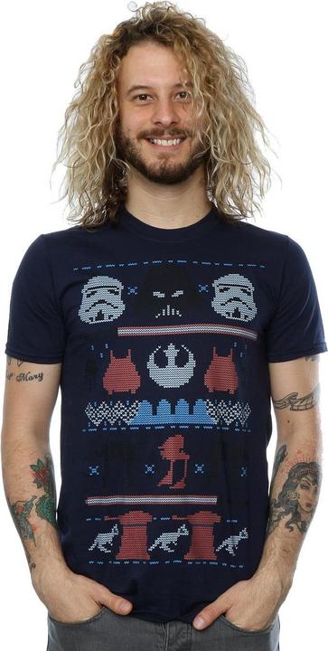 Produktbild Star Wars Dark Side Fair Isle Christmas TShirt (S)