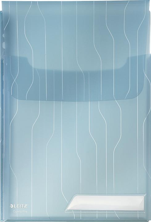 Produktbild Leitz Sicht-/Prospekthülle CombiFile Maxi, A4, PP, blau 0,20 mm, genarbt, Kombination aus Prospekthü (A4, 3 x)