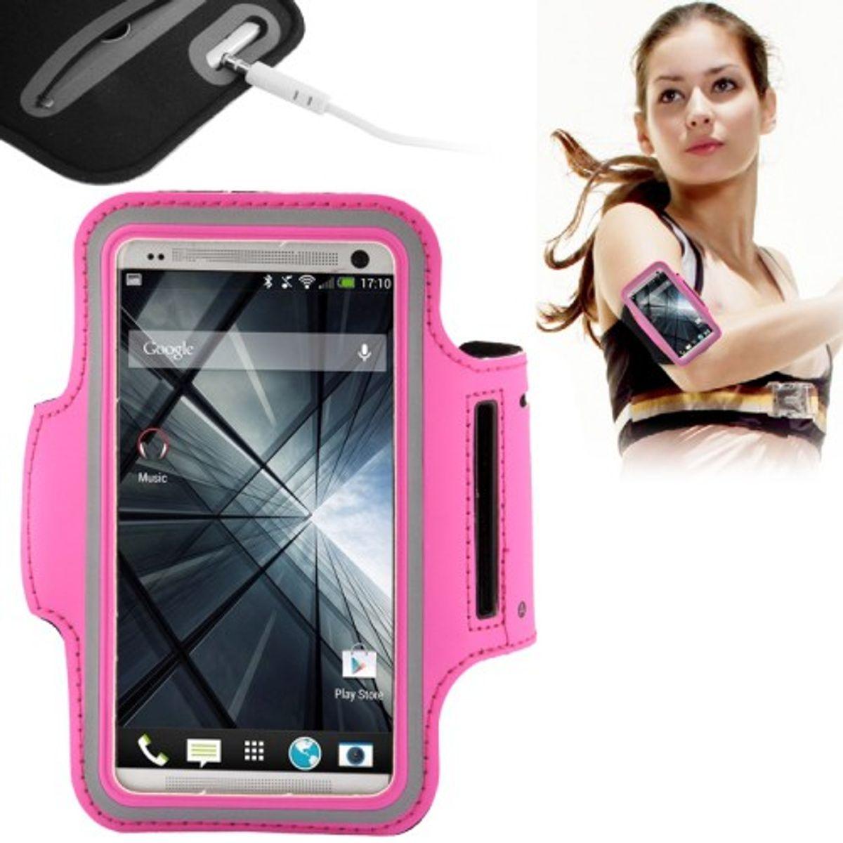 König Design Sportarmband Tasche für Handy Samsung Galaxy S5 Neo Pink, Smartphone Sportarmband, Pink