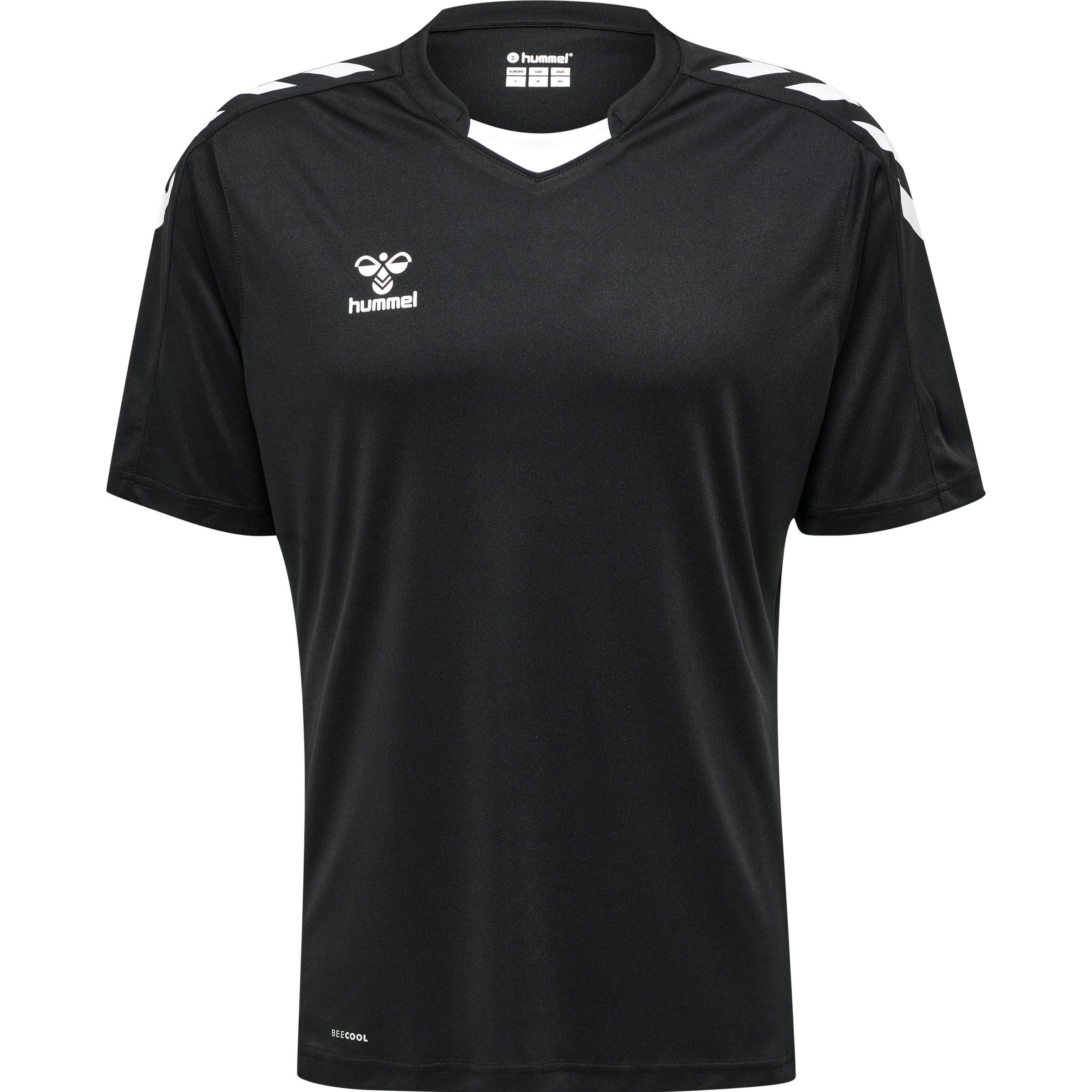 hummel, Herren, Sportshirt, Core Xk Poly Jersey S/S (XXL), Schwarz, XXL
