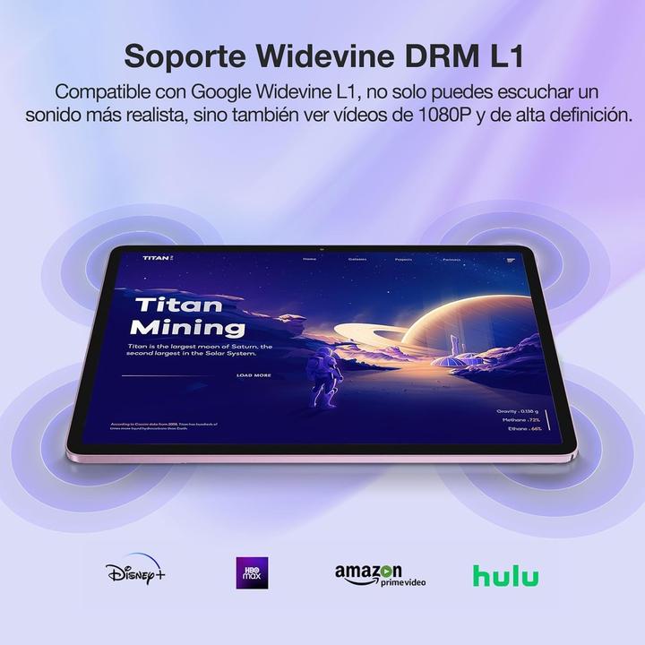 Actual product image Doogee 10.1 inch FHD+ tablet, 15 GB RAM, 256 GB ROM, Android 12, 4G LTE, WiFi, 13 MP + 8 MP (4G, 10.10", 256 GB, Rose)