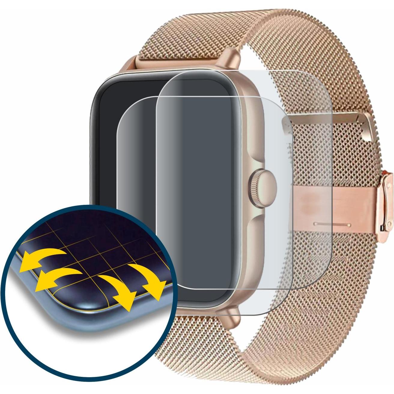 Thumbnail - BROTECT Full-Cover Displayschutz Matt, Smartwatch Schutzfolie, Grau