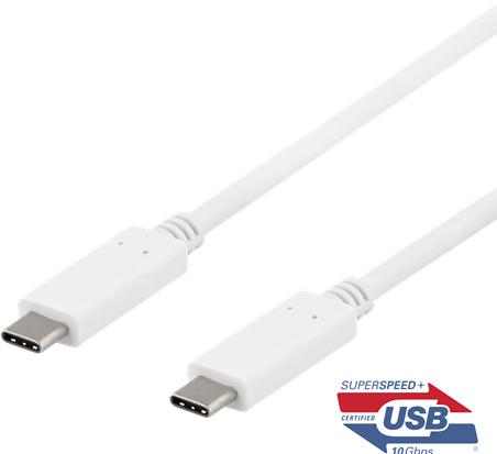 Produktbild Deltaco USB-C į USB-C kabelis, 1m, 10Gbps, 100W 5A, USB 3.1 Gen 2, USBC-1407 (1 m, USB 3.1, 100 W)