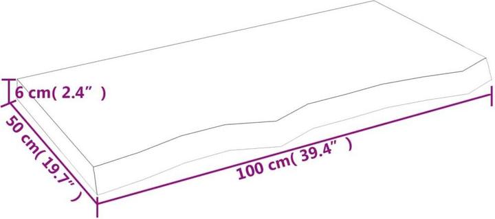 Immagine prodotto vidaXL Lian (100 x 50 x 6 cm)