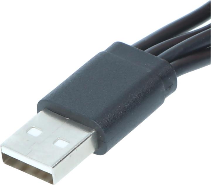Actual product image Keeppower USB distributor type-A to 4 x Micro USB length: 0.2 m up to 2.1A (0.20 m, USB 2.0)